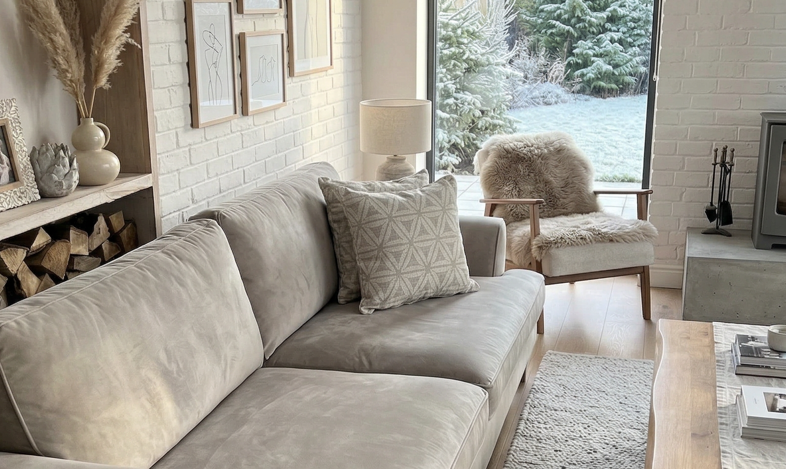 22inch Cream Aztec Cushion thick feather filled insert